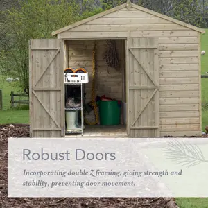 Beckwood 10x20 Apex Shed - No Windows - Double Door