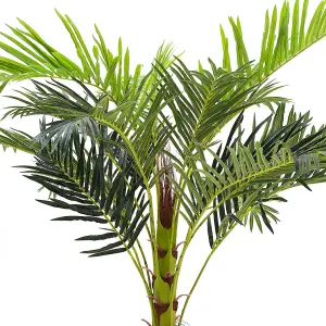 Artificial Plant Artificial Tree Indoor Outdoor Decorative Plant Fake Palm Tree in Black Pot H 180 cm