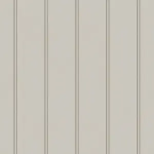 Laura Ashley Dove Grey Chalford Wood panel effect Smooth Wallpaper