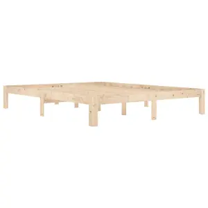 Berkfield Bed Frame Solid Wood Pine 160x200 cm