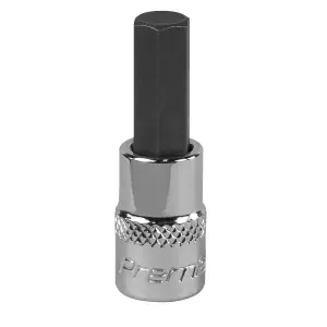 Sealey Hex Socket Bit 7mm 1/4" Square Drive Forged Chrome Vanadium Steel SBH005