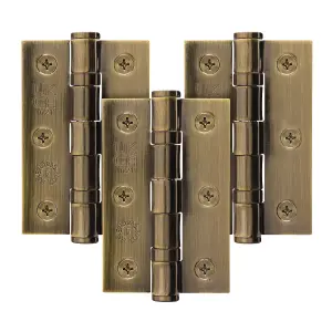 AFIT Florentine Bronze Door Hinges - 3 Inch / 76mm  Internal Fire Door Hinges - 1.5 Pairs