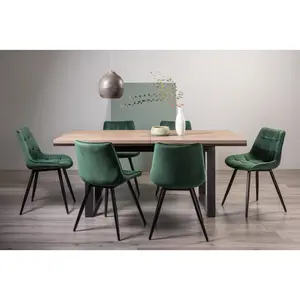 Barsby 6 - Person Extendable Dining Set Green