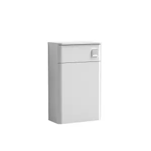 Floor Standing Concealed WC Toilet Unit - 500mm - Gloss White (Concealed Cistern Not Included)