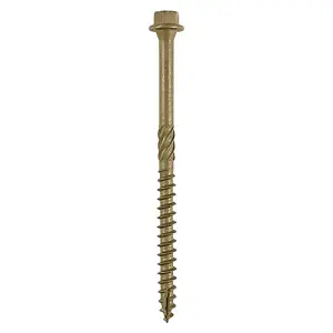 TIMCO Timber Screws Hex Flange Head Exterior Green - 6.7 x 100 (50pcs)