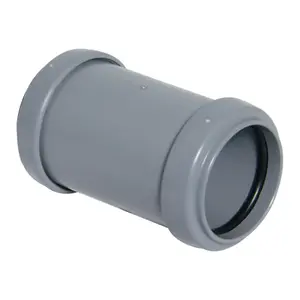 FloPlast Push Fit Waste Coupling 32mm Grey (Pack of 25)