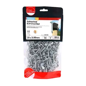 TIMCO Extra Large Head Clout Nails Galvanised - 25 x 3.00