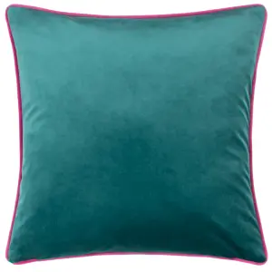 Kate Merritt Gustave Illustrated Velvet Piped Polyester Filled Cushion