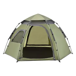 Ashunte 3 Person Tent Dark Green/Dark Grey