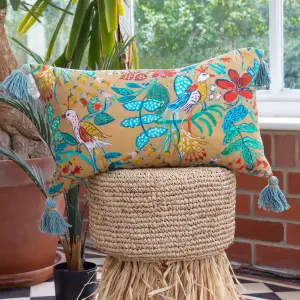 Wylder Orilla Floral Tasselled Cushion Cover