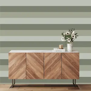 World of Wallpaper Stripe Wallpaper Soft Green/Sage/Olive