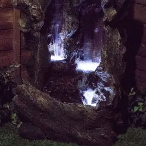 Primrose Colorado Falls Cascading Water Feature with Lights H98cm