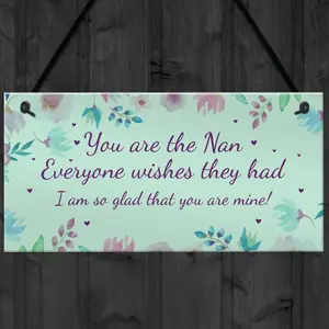 Best Nan Gift Hanging Plaque Nan Birthday Christmas Gift For Her From Grandchildren