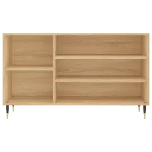 Berkfield Shoe Cabinet Sonoma Oak 102x36x60 cm Engineered Wood