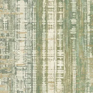 Grandeco Armana Textured Vertical Stone Effect Wallpaper, Green