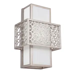 Elstead Kenney 1 Light Indoor Wall Light Silver, E27