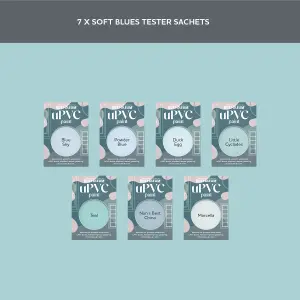 Rust-Oleum Light Blue Satin uPVC Paint Tester Samples - 10ml