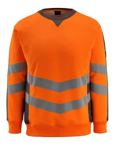 Mascot Safe Supreme Wigton Sweatshirt (Hi-Vis Orange/Dark Anthracite)  (XX Large)