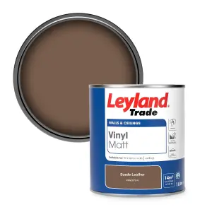 Leyland Trade Vinyl Matt Walls & Ceilings Emulsion Paint Suede Leather (PPG1072-6) 1L