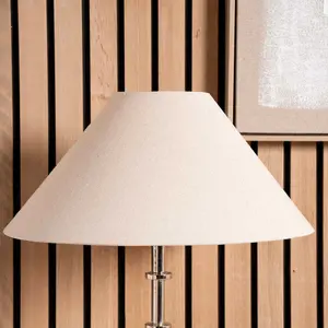 55cm Tapered Coolie Cotton Cream Lampshade for Table Lamps and Floor Lamps