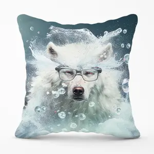 White Wolf Splashart Cushions 45cm x 45cm