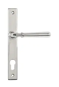 From The Anvil Polished Marine SS (316) Newbury Slimline Lever Espag. Lock Set