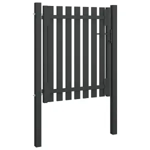 Berkfield Garden Fence Gate Steel 1x1.5 m Anthracite