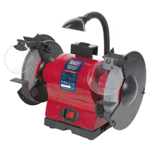 Sealey Bench Grinder 200mm With Work Light 550W/230V With Water Tray BG200WL