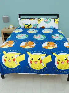 Pokemon Gotta Double Rotary Duvet and Pillowcase Set