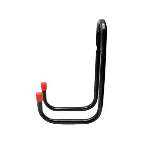 Viktor Hardware Black Steel Double Hook 1Pack 100MM