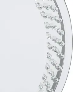 Floating jewelled Round Wall Mirror Crystal Diamond 60cm