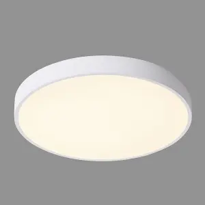 Luminosa Modern LED Flush Ceiling Light White, Warm White 3000K 3600lm