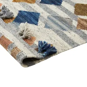 Wool Kilim Area Rug 200 x 300 cm Multicolour KASAKH