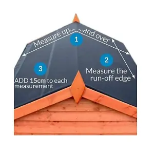 Shed Rubber Roofing Kit - 12ft x 10ft