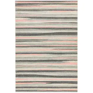 Colt CL11 Stripe Rugs in Pink by Asiatic - 120x170cm