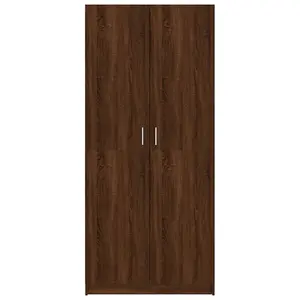 Wardrobe Brown Oak 80x50x180 cm Engineered Wood