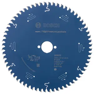 Bosch Professional Expert Circular Saw Blade for Hand Held High Pressure Laminate - 235x30x2.8x64T