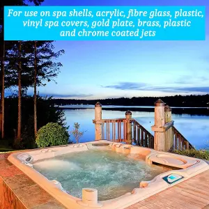 Homefront Hot Tub Surface Cleaner Removes Dirt Grime Waterlines & More From Spa Shells Covers & Jets 6L