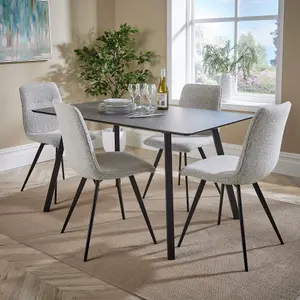 Home Source Wickford Dining Set with 4 Ashford Chairs