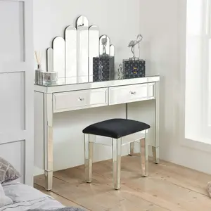 Birlea Valencia 2 Drawer Dressing Table Mirrored