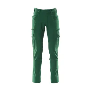 Mascot Accelerate Ultimate Stretch Trousers with Thigh Pockets - Green   (32.5) (Leg Length - Long)