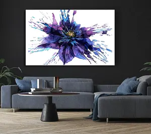 Water Lily Splash Canvas Print Wall Art - Medium 20 x 32 Inches