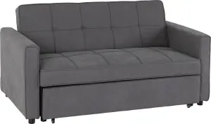 Astoria Sofa Bed in Grey Fabric Contemporary and minimalist