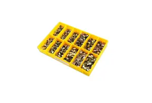 Clic Type Re-usable Hose Clip Assorted Box  Pk 500 Connect 35259