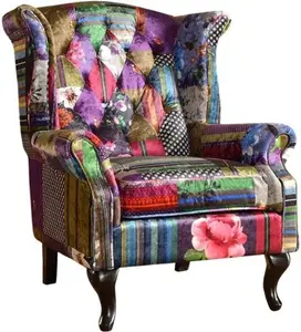 Danaye Wingback Chair Rosalind Wheeler Upholstery Colour: Purple