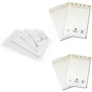 500 x LL (230 x 330mm) Mail Lite White Padded Bubble Lined Postage Mailing Envelopes