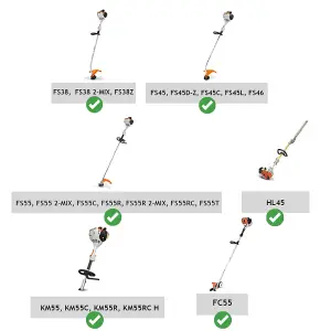 SPARES2GO Pull Cord Recoil Starter for Stihl FS38 FS45 FS46 FS55 FS55R Brushcutter KM55 Kombi Engine HL45 FC55