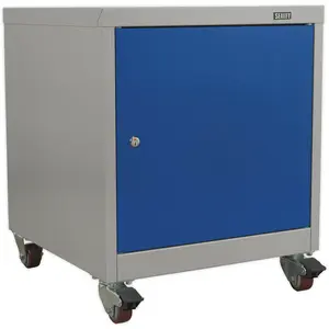 Premium Industrial Mobile Locker Cabinet with Wheels and Lock