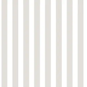 Galerie Tiny Tots 2 Greige Regency Stripe Smooth Wallpaper