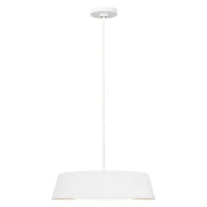 Elstead Asher 5 Light Pendant, Matt White, E14